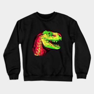 T-Rex Interactive Magenta&Green Filter T-Shirt By Red&Blue Crewneck Sweatshirt